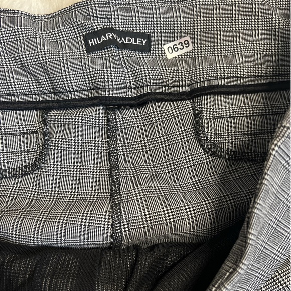 Hilary Radley sz xl women’s gray plaid checkered wide waistband pull on pant0639 - Picture 3 of 6